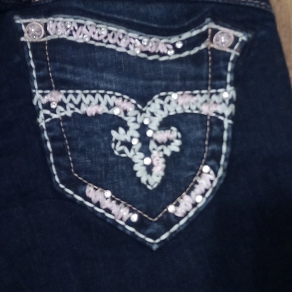 Rock Revival NWOT Women's 26 Amy Skinny Embroidered Rhinestones - Picture 6 of 9